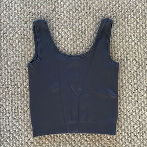 Athleta Girl Grey Ribbed Tank Top